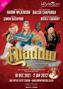 Simon Bashford in Aladdin at Redhill Surrey