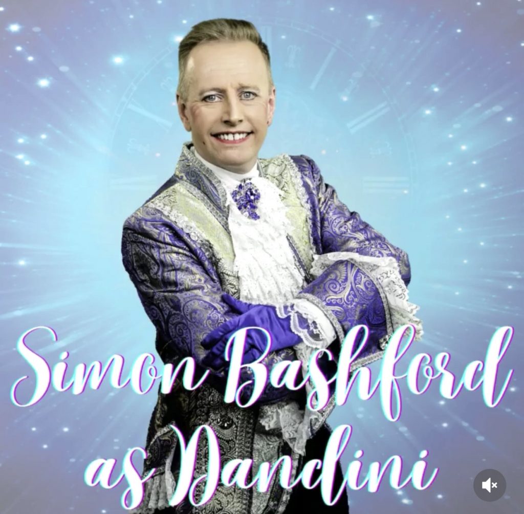 Simon Bashford in Cinderella at the Harlequin Theatre