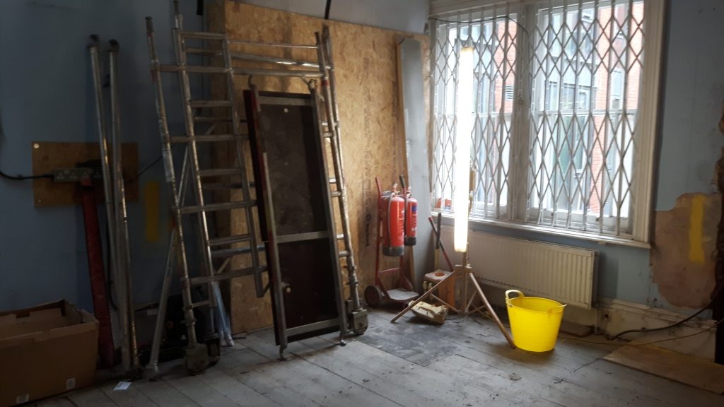 The office under refurbishment