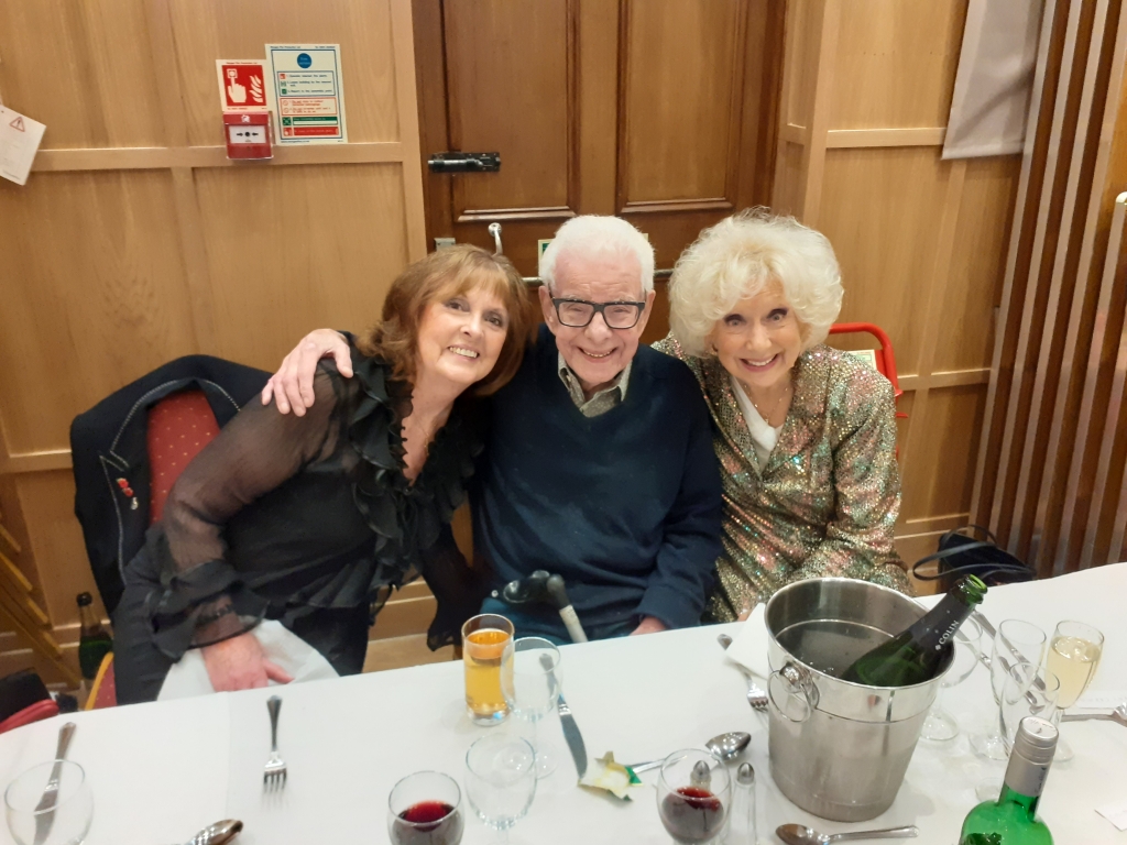 Barry with Kay Carman and CAA member and Tiller Girl Rosalie Kirkman