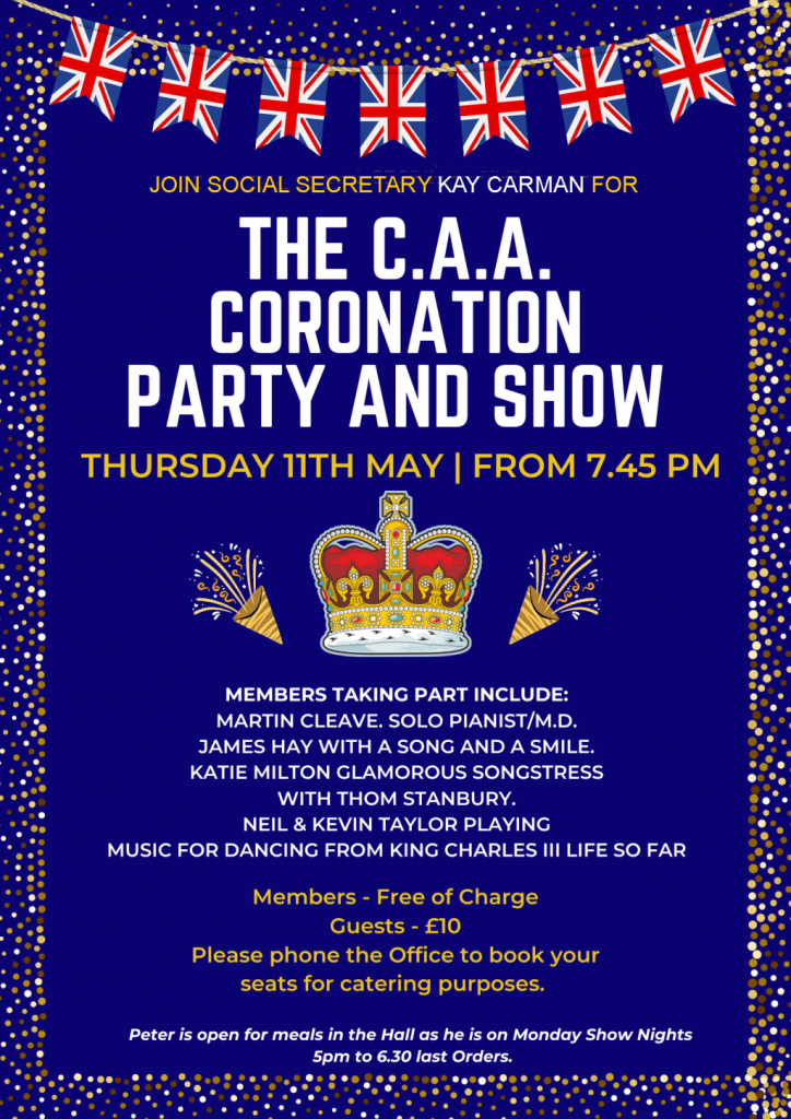 Coronation Party Poster