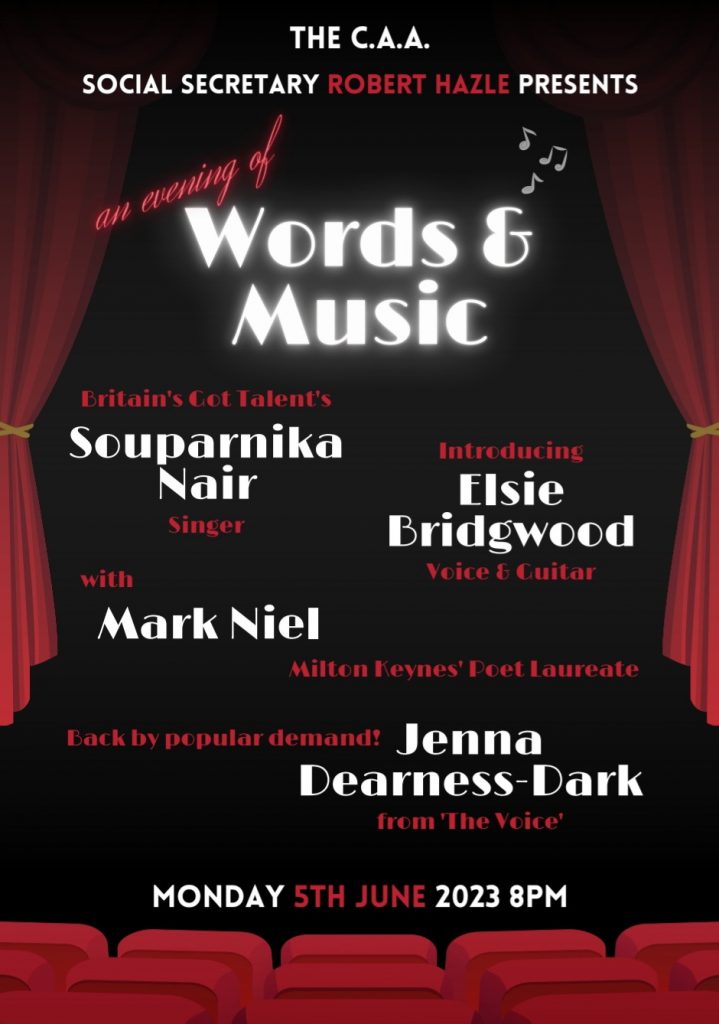 Words & Music Flyer