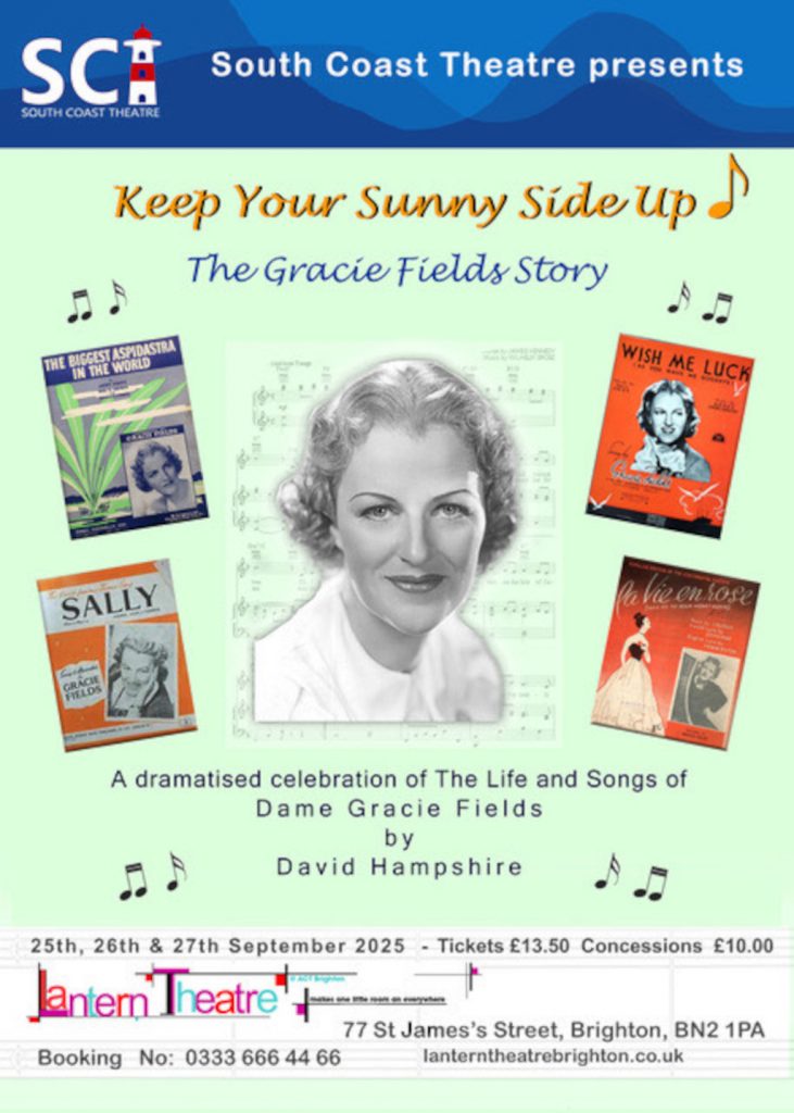Lantern Theatre, Brighton. 26th, 27th and 28th September at 7.30pm