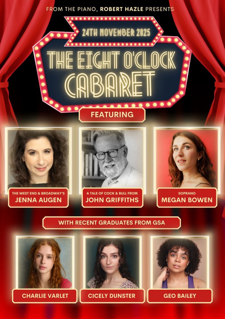 From the piano Robert Hazle presents. Cabaret staging six new artistes.