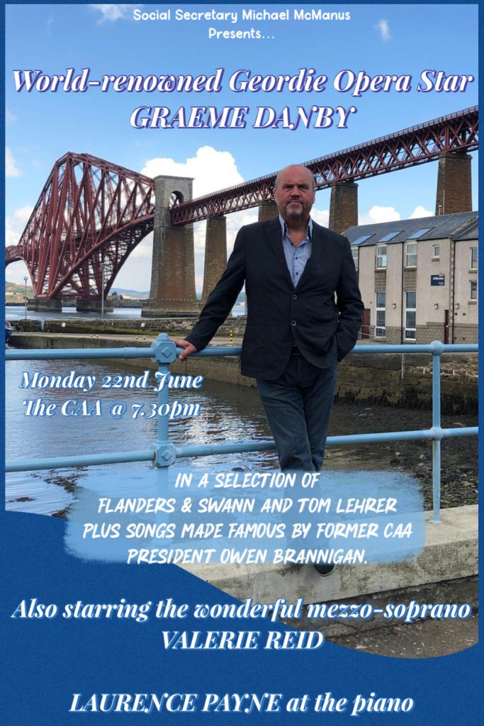 An Operatic evening with top singers Graeme Danby and Valerie Reed
