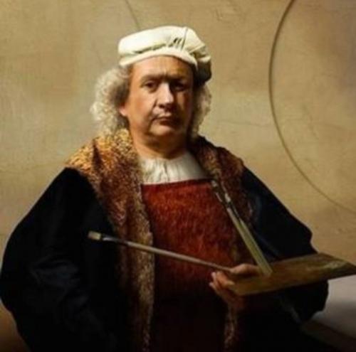 Brendan Stapleton played Rembrandt in Amsterdam!